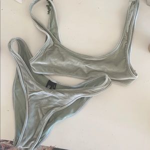 Triangl Aimee Velvet Green Bikini Green bikini